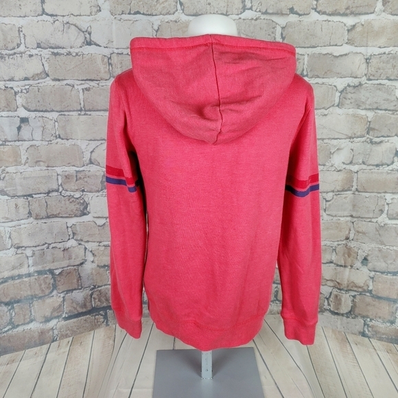 Roxy Hoodie Zipper Front Pink Size Medium Logo - Picture 8 of 9